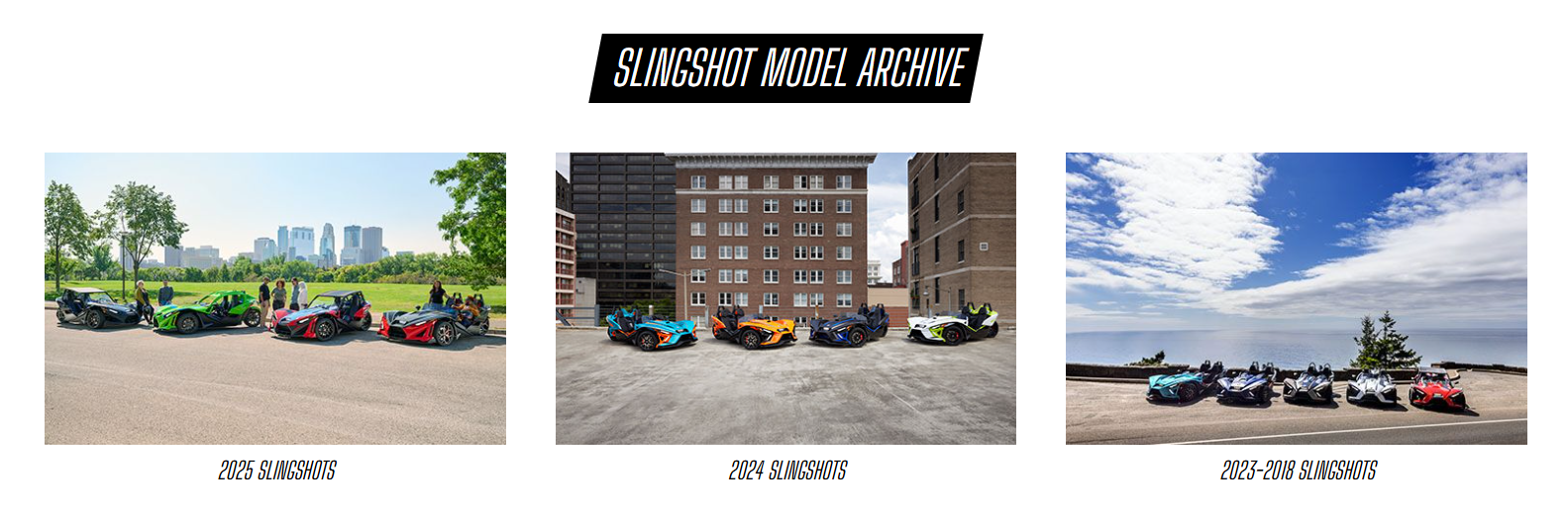 Model archive by year