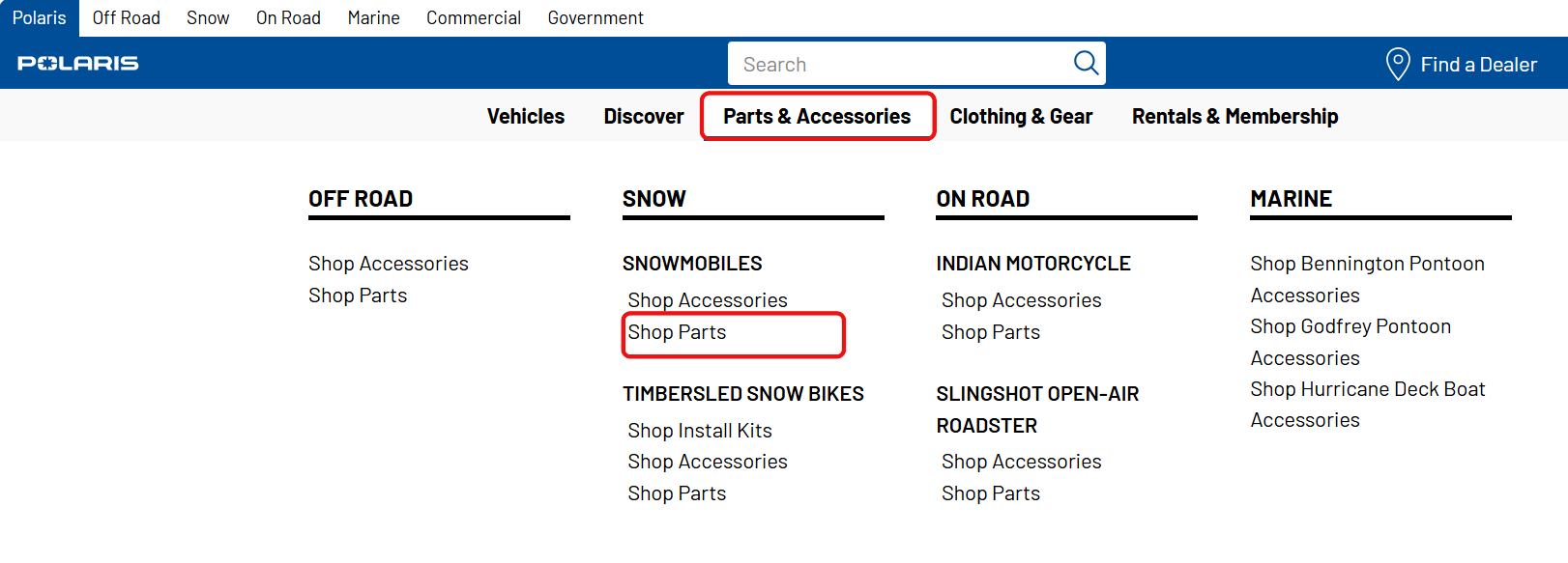 Shop parts