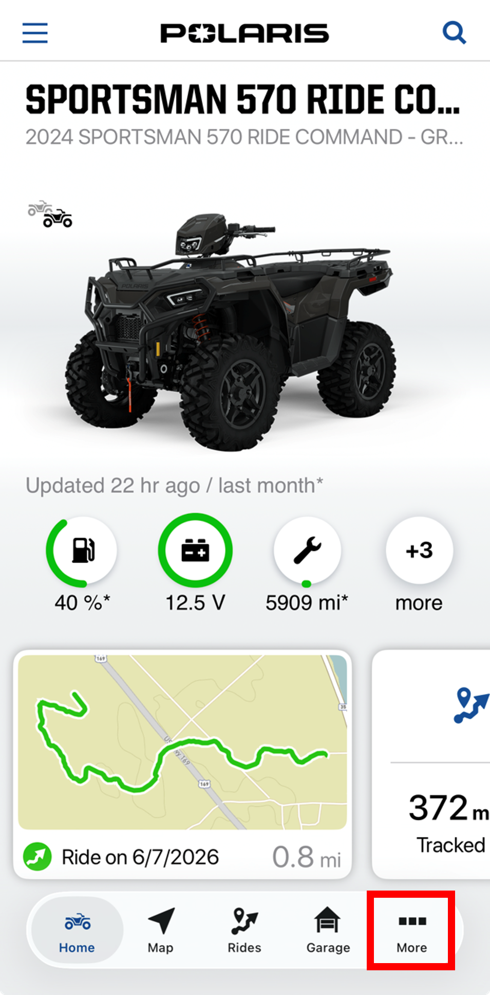 Polaris App Home Screen More Button Boxed