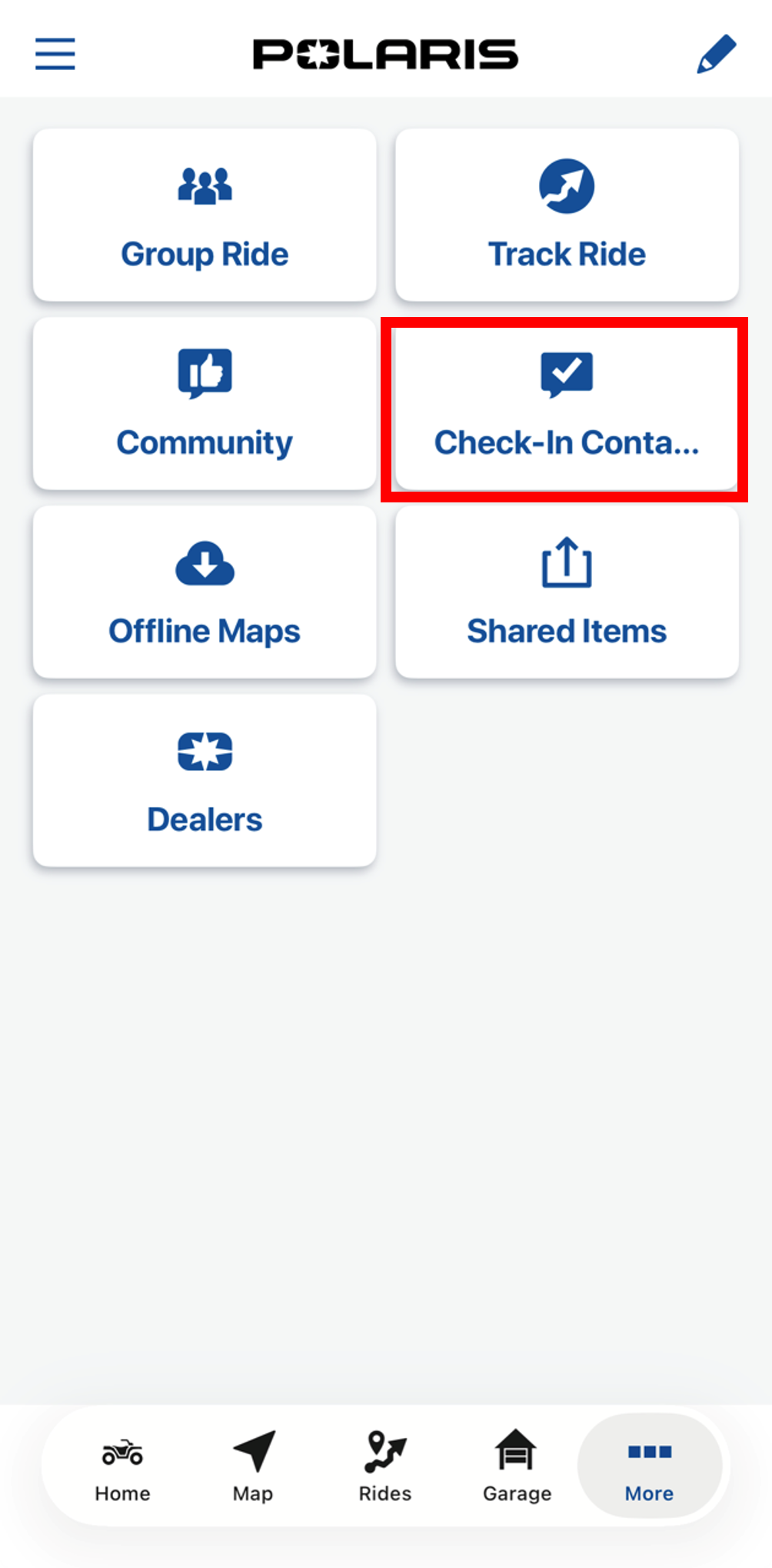 Check In Contacts Icon Boxed
