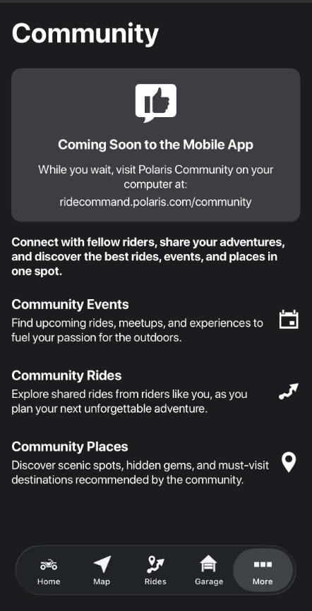 Community tab
