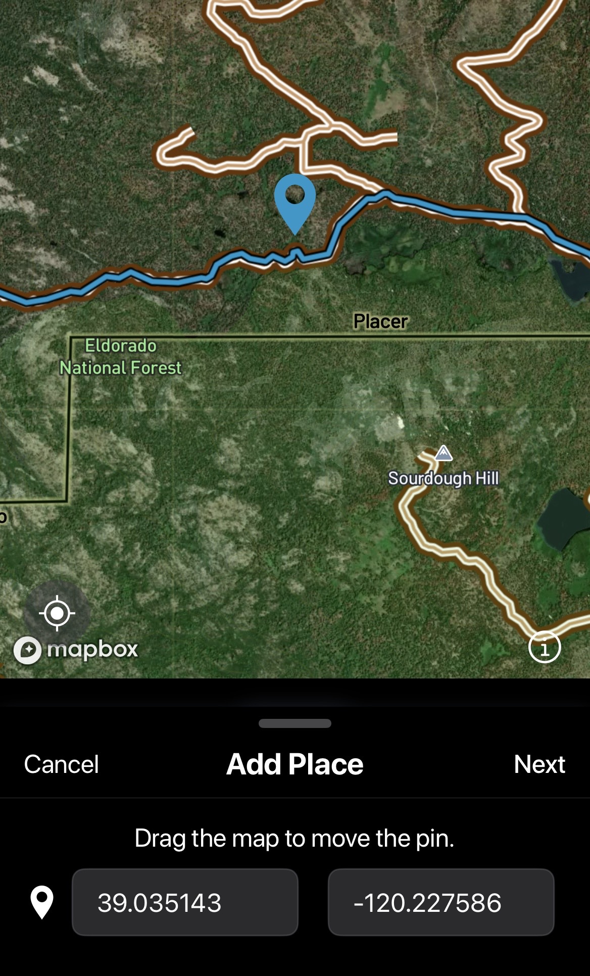 Add place confirmation