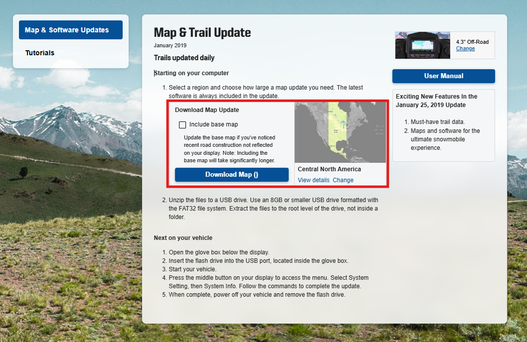 Map and trail update