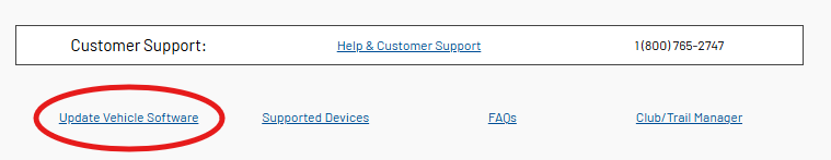 Update vehicle software