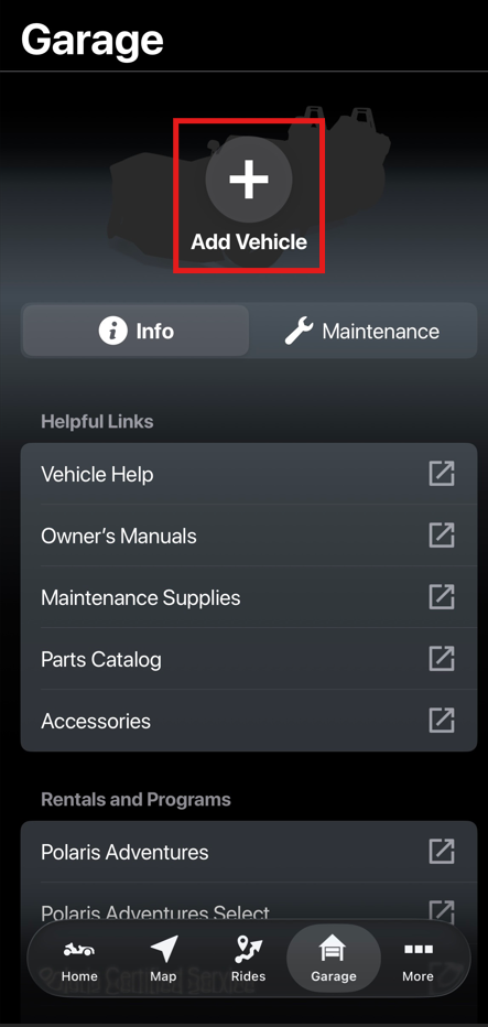 SLG Garage add vehicle