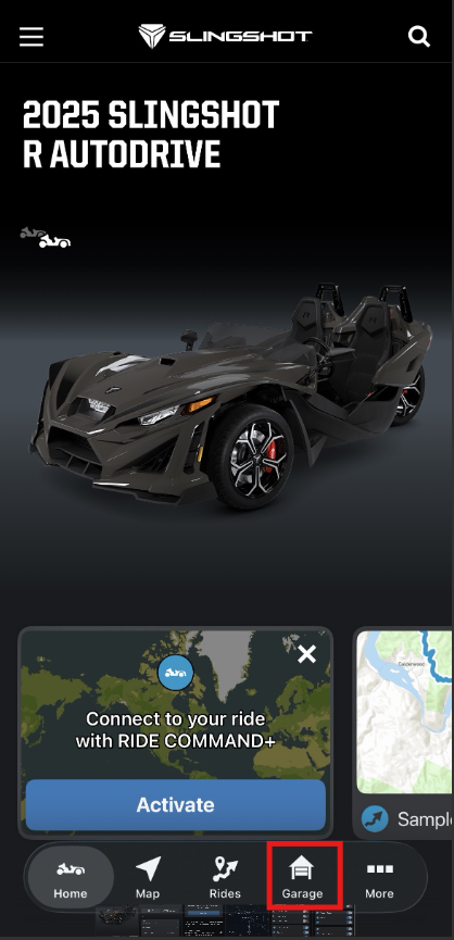 SLG My Garage from homepage