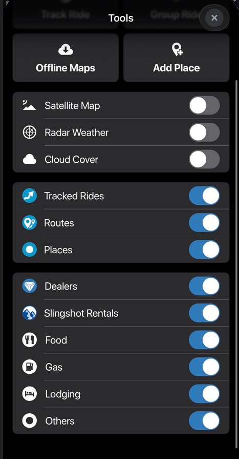 Slingshot app tools list cont.