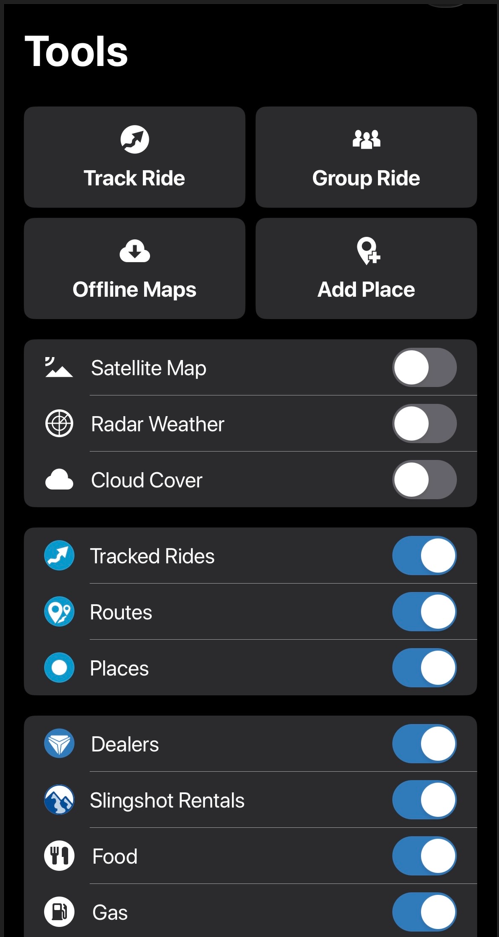 Slingshot app tools list