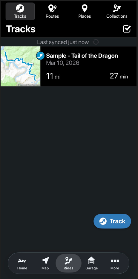 Slingshot app tracks tab