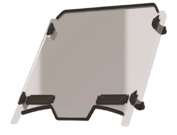hard coat poly vented windshield