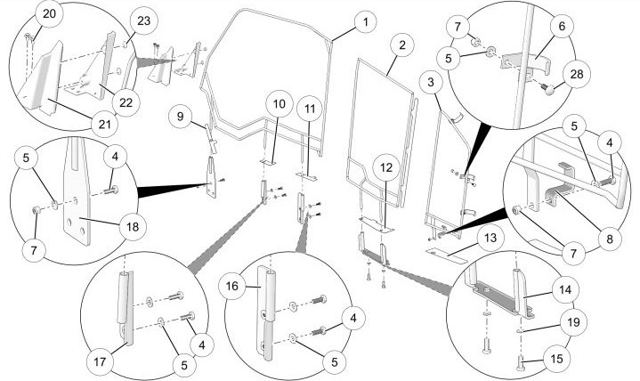 Canvas upper door drawing