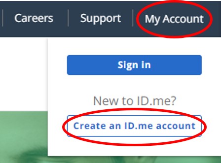 ID me create account