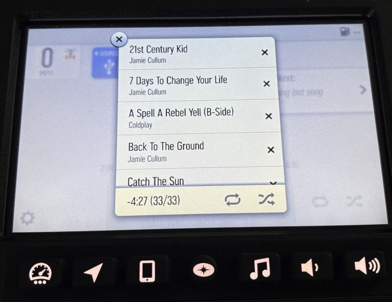 Display USB Audio Controls