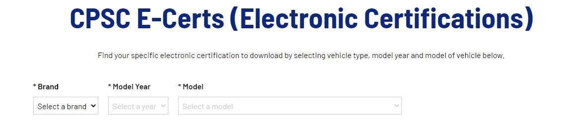 electronic certifications tool