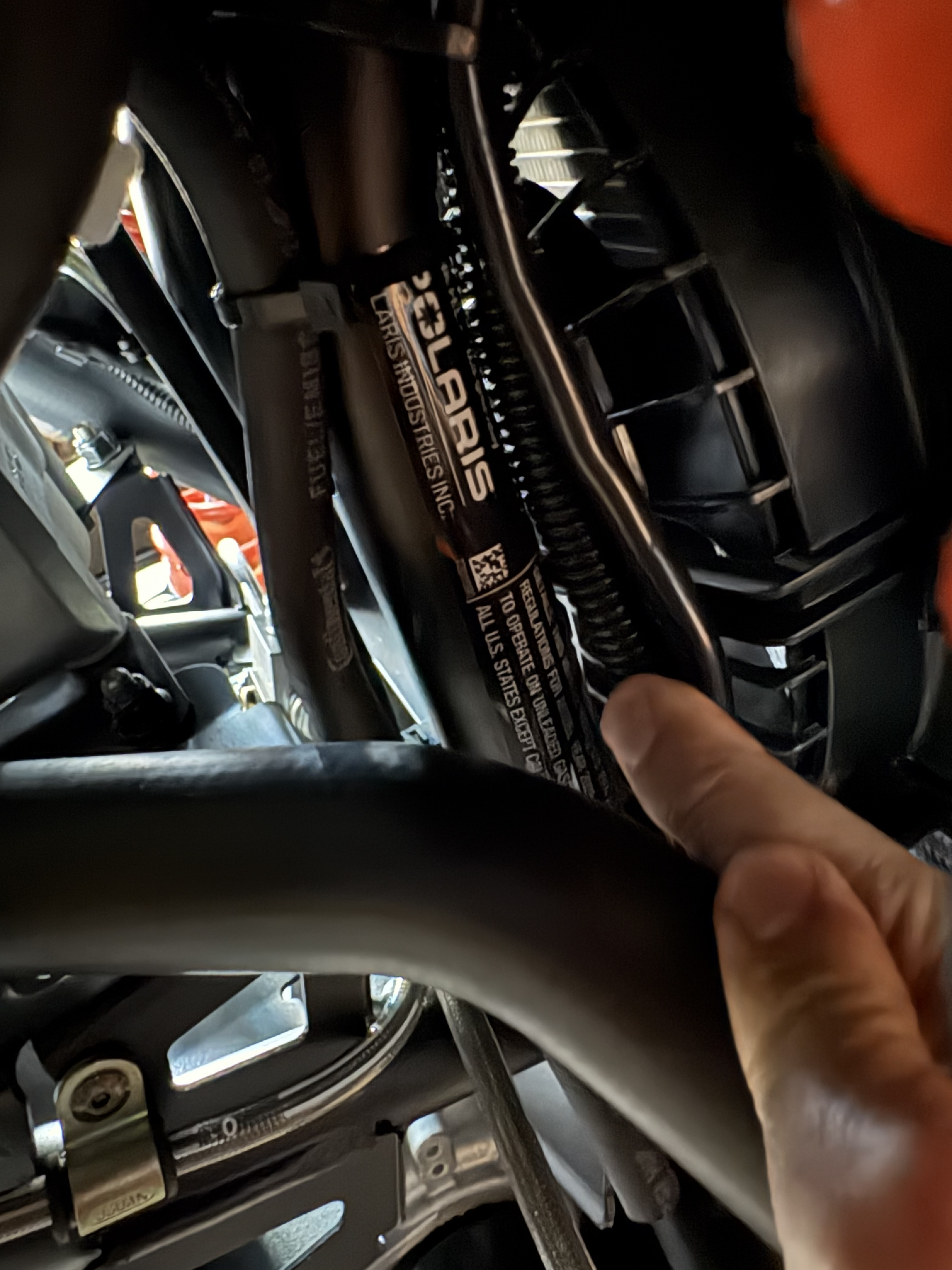 Sportsman XP 1000 emissions label