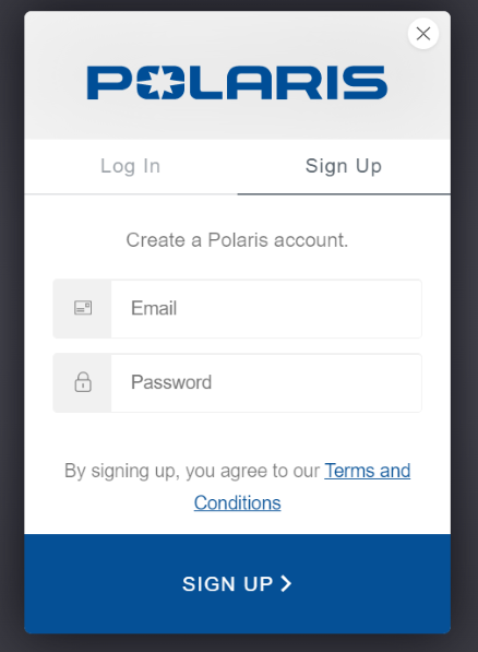 create Polaris account