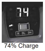 battery charge display