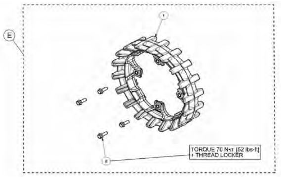 18-tooth sprocket drawing
