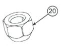 Wheel lug nut drawing