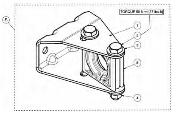 Anti rotation bracket kit drawing