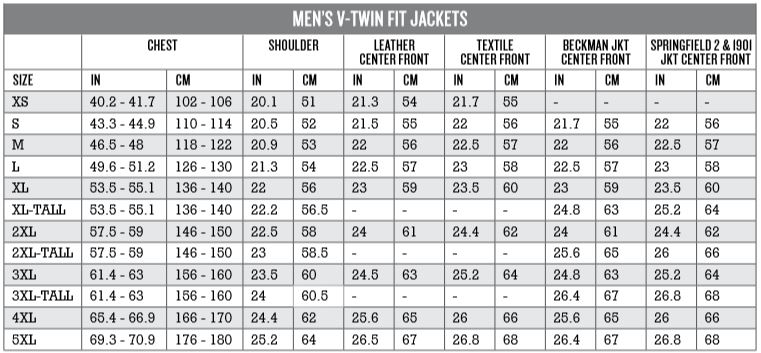 Obey Jacket Size Chart