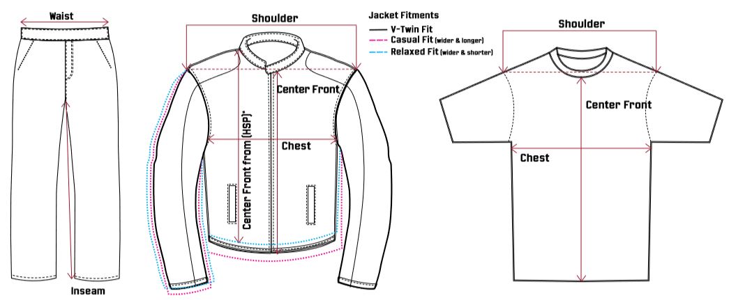 Polaris Jacket Size Chart