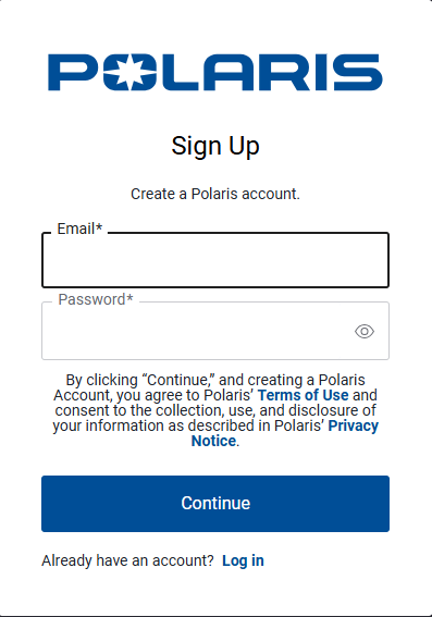 Account Sign Up