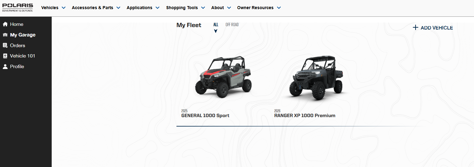 My Garage Homepage