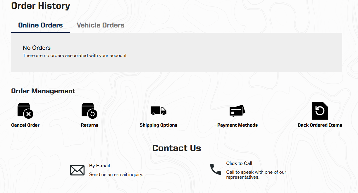 Online Order History