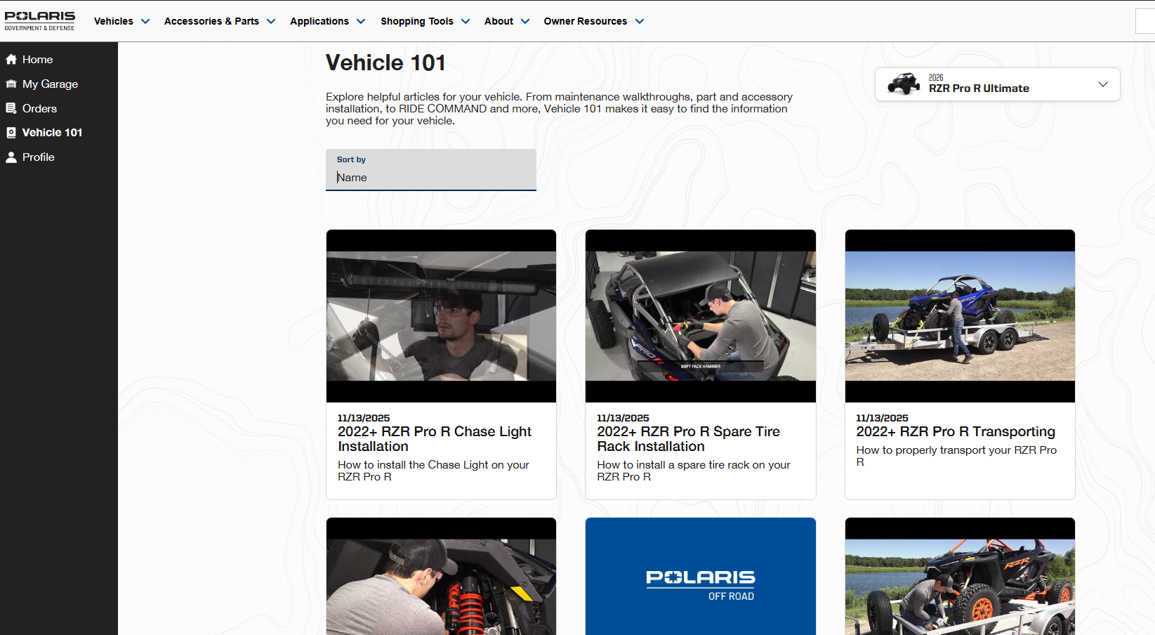 Vehicle 101