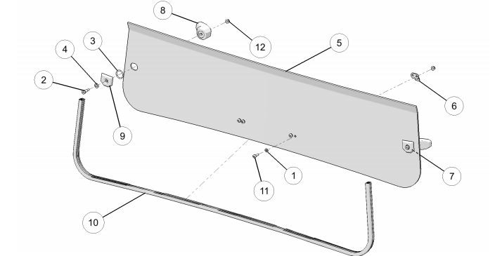 Poly half windshield drawing