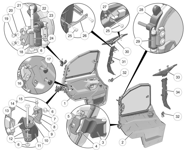 Premium rear door drawing