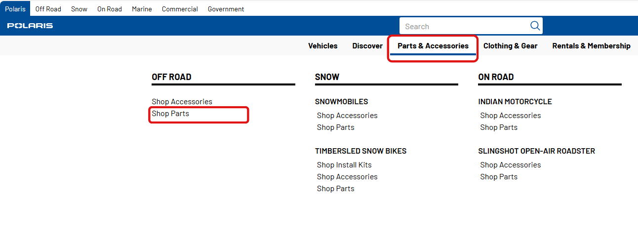 Shop Parts