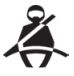 Helmet and seat belt lamp